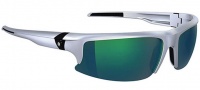 Spy Optic Rivet Sunglasses Sunglasses - Silver / Bronze W/ Green Spectra 
