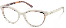 Diesel DL5009 Eyeglasses Eyeglasses - 020 Ice White / Coral Red / Brown