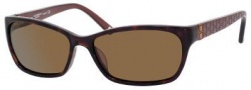 Liz Claiborne 549/S Sunglasses Sunglasses - 086P Dark Havana (VW Brown Polarized Lens)