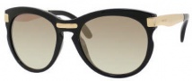 Jimmy Choo Lana/S Sunglasses Sunglasses - 0MY2 Shiny Black / NJ Brown Gold Mirror Lens
