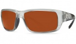 Costa Del Mar Fantail Sunglasses Silver Frame Sunglasses - Copper / 580P