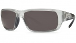 Costa Del Mar Fantail Sunglasses Silver Frame Sunglasses - Gray / 580P