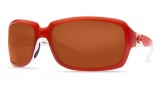 Costa Del Mar Isabela Salmon White Frame Sunglasses - Copper / 580G