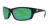 Costa Del Mar Jose Sunglasses Black Frame Sunglasses - Green Mirror / 580G 