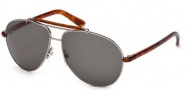 Tom Ford FT0244 Bradley Sunglasses Sunglasses - 10P Shiny Light Nickeltin / Gradient Green 