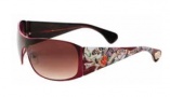 Ed Hardy Roxy Sunglasses Sunglasses - Matte Red / Grey Gradient