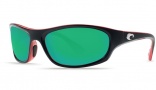 Costa Del Mar Maya Sunglasses Black Coral Frame Sunglasses - Green Mirror / 580G