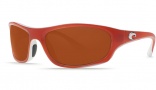 Costa Del Mar Maya Sunglasses Salmon White Frame Sunglasses - Copper / 580G