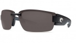 Costa Del Mar Rockport Sunglasses Black Frame Sunglasses - Gray / 580P