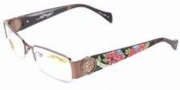 Ed Hardy EHO 726 Eyeglasses Eyeglasses - Shiny Brown