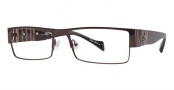 Ed Hardy EHO 733 Eyeglasses Eyeglasses - Brown Gun