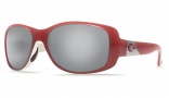 Costa Del Mar Tippet Sunglasses Coral White Frame Sunglasses - Silver Mirror / 580G
