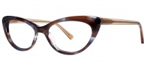OGI Eyewear 3114 Eyeglasses  Eyeglasses - 1455 Blue Brown Streak / Light Brown