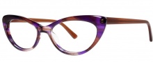 OGI Eyewear 3114 Eyeglasses  Eyeglasses - 1454 Purple Brown Streak / Brown
