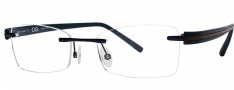 OGI Eyewear 503 Eyeglasses Eyeglasses - 56 Dark Blue / Brown 