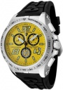 Swiss Legend Men's Sprint Racer 80040 Watch Watches - 80040-07 Black Rubber / Stainless Steel Case / Yellow Dial