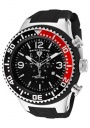 Swiss Legend Men's Neptune 11812P Watch Watches -  11812P-01-RB Black Silicone Strap / Black Dial