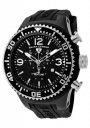 Swiss Legend Men's Neptune 11812P Watch Watches - 11812P-BB-01SA Black Silicone Strap / Black Dial