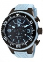 Swiss Legend Men's Neptune 11812P Watch Watches - 11812P-BB-01BBL Light Blue Silicone / Black Dial