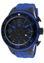 Swiss Legend Men's Neptune 11812P Watch Watches - 11812P-BB-01BL Blue Silicone Strap / Black Dial