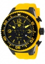 Swiss Legend Men's Neptune 11812P Watch Watches - 11812P-BB-01Y Yellow Silicone Strap / Black Dial