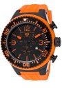 Swiss Legend Men's Neptune 11812P Watch Watches - 11812P-BB-01O Orange Silicone Strap / Black Dial