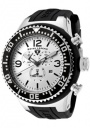 Swiss Legend Men's Neptune 11812P Watch Watches - 11812P-02S Black Silicone Strap / Silver Dial