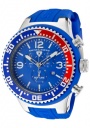Swiss Legend Men's Neptune 11812P Watch Watches -  11812P-03B-RBL Blue Silicone Strap / Blue Dial