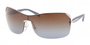 Prada PR 59OS Sunglasses Sunglasses - 1BC0A4 Silver Brown Gradient