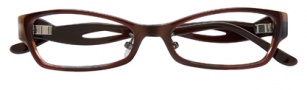 BCBGMaxazria Sybil Global Fit Eyeglasses Eyeglasses - BRO Brown Horn Laminate