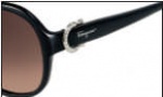 Salvatore Ferragamo SF611SR Sunglasses Sunglasses - 001 Black 