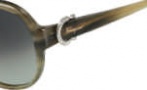 Salvatore Ferragamo SF611SR Sunglasses Sunglasses - 319 Striped Green 