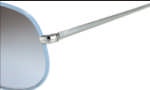 Salvatore Ferragamo SF104SL Sunglasses Sunglasses - 036 Shiny Gun W/ Blue Jeans Leather 