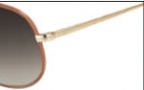 Salvatore Ferragamo SF104SL Sunglasses Sunglasses - 718 Shiny Gold W/ Tan Leather
