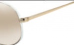 Salvatore Ferragamo SF104SL Sunglasses Sunglasses - 720 Shiny Gold W/ White Leather