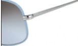 Salvatore Ferragamo SF105SL Sunglasses Sunglasses - 036 Shiny Gun W/ Blue Jeans Leather