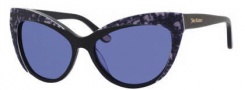 Juicy Couture Juicy 539/S Sunglasses Sunglasses - 0807 Black (L0 blue lens)