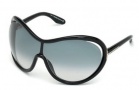 Tom Ford FT0267 Grant Sunglasses Sunglasses - 01B Shiny Black / Gradient Smoke