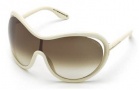 Tom Ford FT0267 Grant Sunglasses Sunglasses - 25F Ivory / Gradient Brown