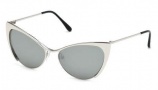 Tom Ford FT0304 Nastasya Sunglasses Sunglasses - 16C Shiny Palladium / Smoke Mirror