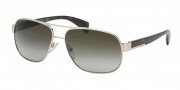 Prada PR 52PS Sunglasses Sunglasses - ZVN1X1 Pale Gold / Green Gradient