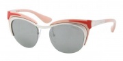 Prada PR 61OS Sunglasses Sunglasses - 1BC7W1 Silver Red / Pink Gray Silver Mirror