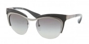 Prada PR 61OS Sunglasses Sunglasses - 5AV3M1 Gunmetal Matte Black / Black Gray Gradient