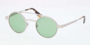 Prada PR 69OS Sunglasses Sunglasses - 1AP1G2 Matte Silver Green