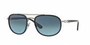 Persol PO 2409S Sunglasses  Sunglasses - 505/86 Matte Gunmetal Crystal / Sky Gradient
