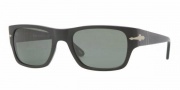 Persol PO 3021S Sunglasses Sunglasses - 900/31 Sand Black / Crystal Green