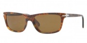Persol PO 3026S Sunglasses Sunglasses - 108/33 Light Havana / Crystal Brown