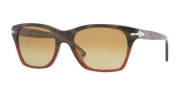 Persol PO 3027S Sunglasses Sunglasses - 953/85 Dark Horn / Red Crystal Brown Photo