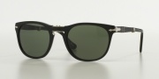 Persol PO 3028S Sunglasses Sunglasses - 95/31 Black / Crystal Green