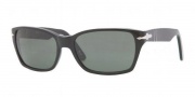 Persol PO 3040S Sunglasses Sunglasses - 95/31 Black / Crystal Green